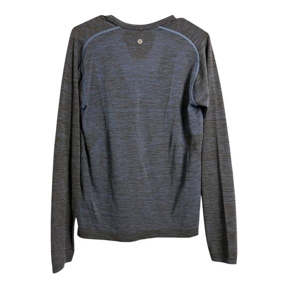 Lululemon Men's Blue Heathered Henley S Small Athletic Workout Gym Top shirt - Picture 4 of 6